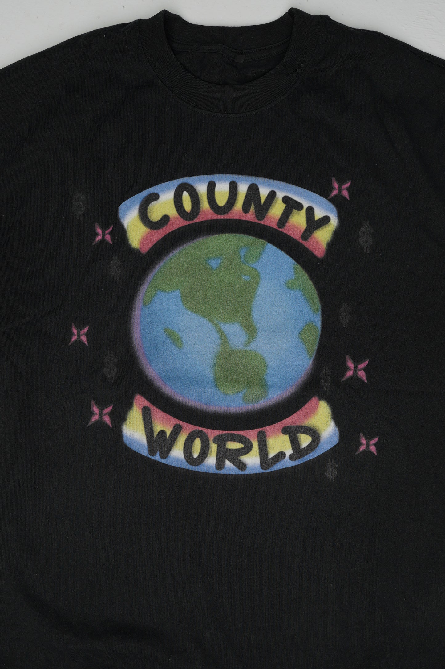 County World T Shirt Black