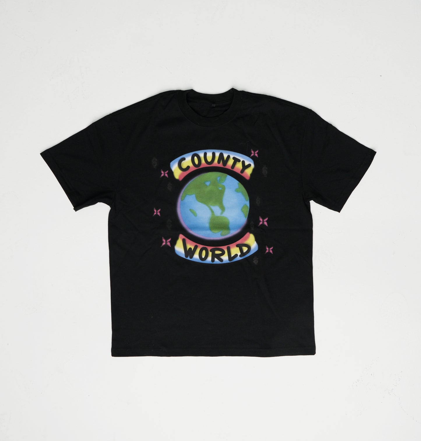 County World T Shirt Black